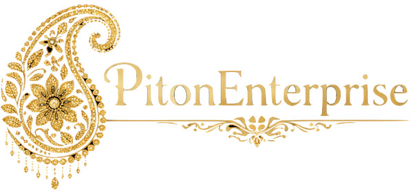 Decorative logo with 'Piton Enterprise' text on a white background